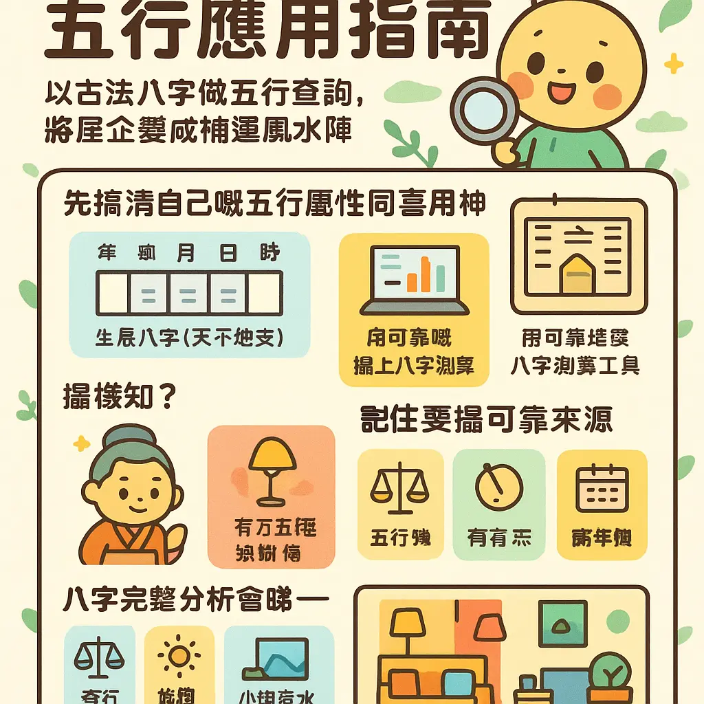 五行查詢 - 古法八字