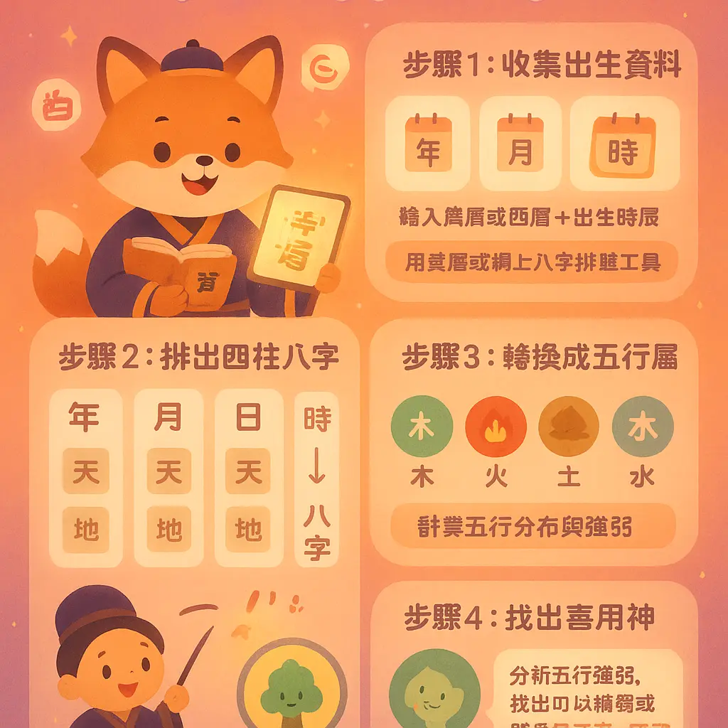 五行查詢 - 喜用神