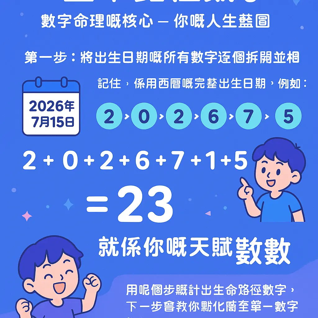 生命靈數配對 - 生命路徑數字