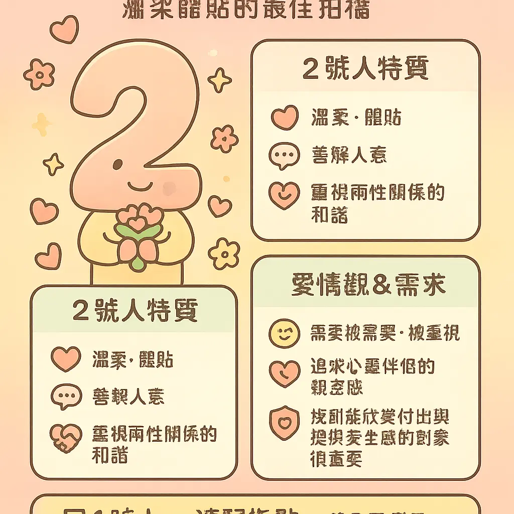 生命靈數配對 - 2號人