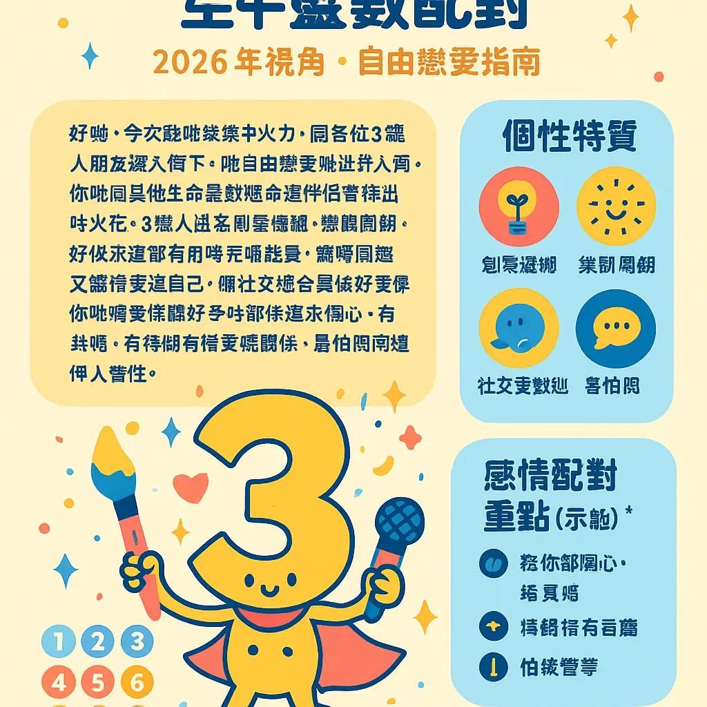 生命靈數配對 - 3號人