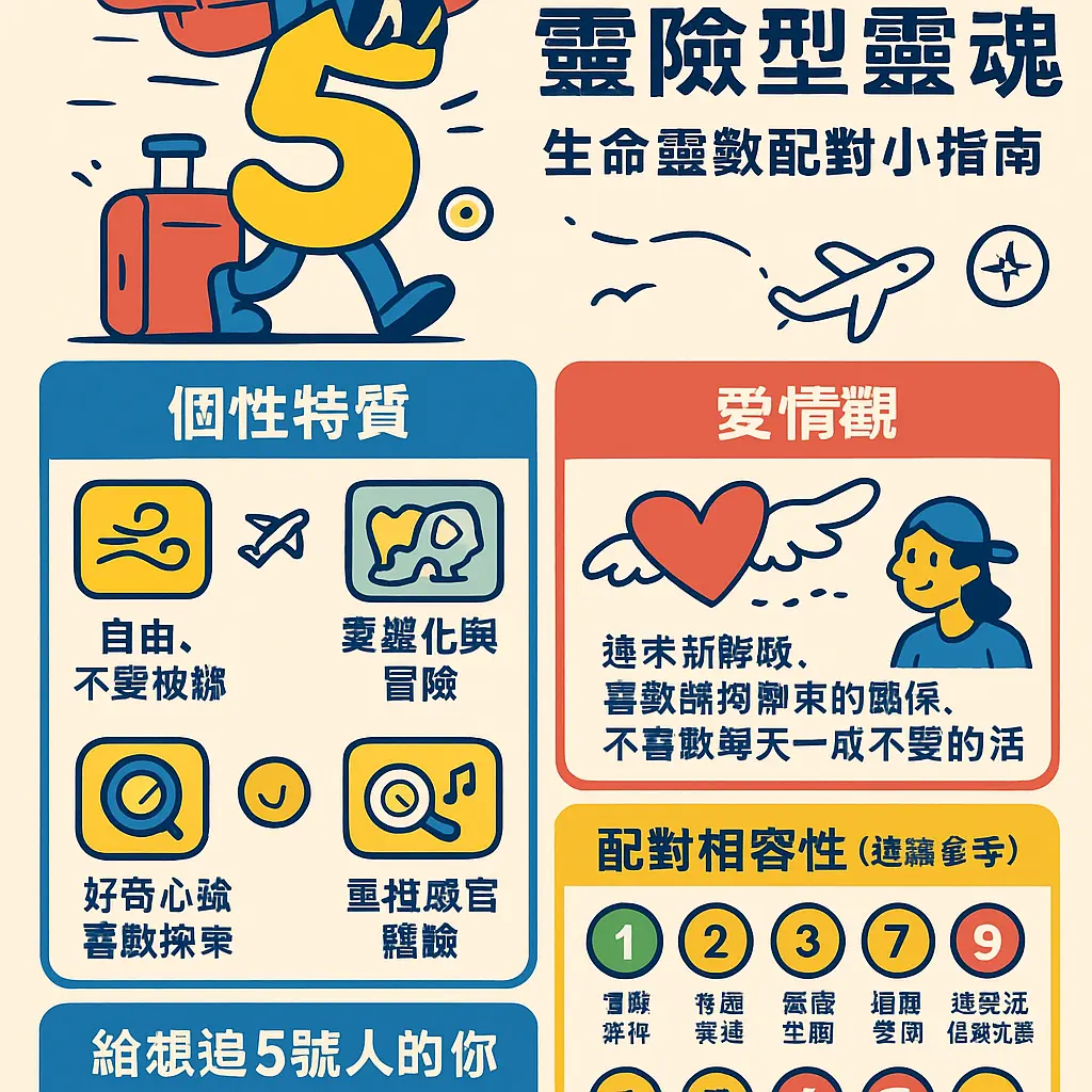 生命靈數配對 - 5號人